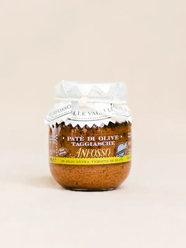 Anfosso oliven tapenade 180 g – italiensk tapenade laget av Taggiasca-oliven fra Liguria
