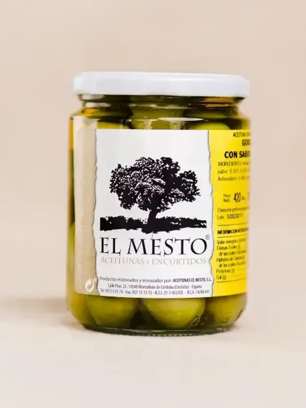 Glass med El Mesto Gordal oliven fra Andalucía