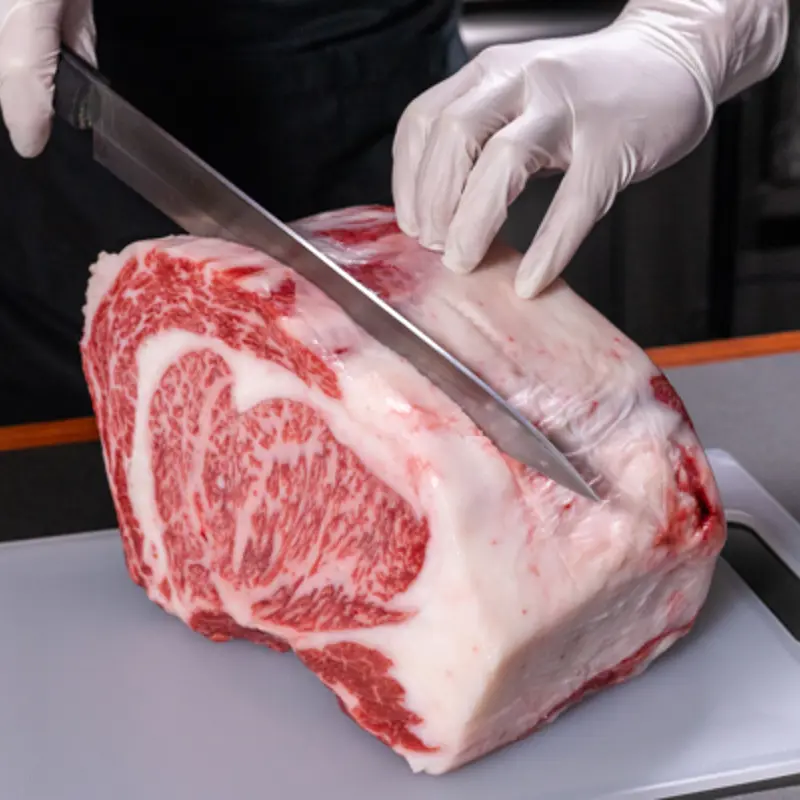 Black Wagyu A5 japansk biff med ekstrem marmorering og luksuriøs tekstur