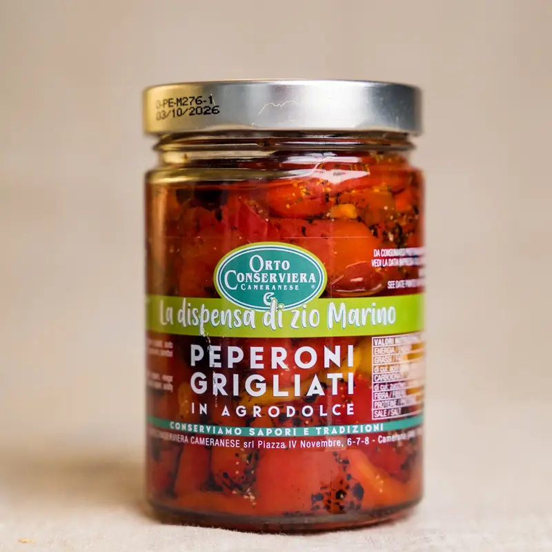 Peperoni Grigliati in Agrodolce – Grillede Paprika i Søt-Sur Marinade