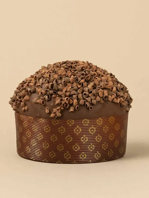 Panettone Cioccolato 1kg – italiensk håndpakket panettone med rik sjokolade fra Gentile.