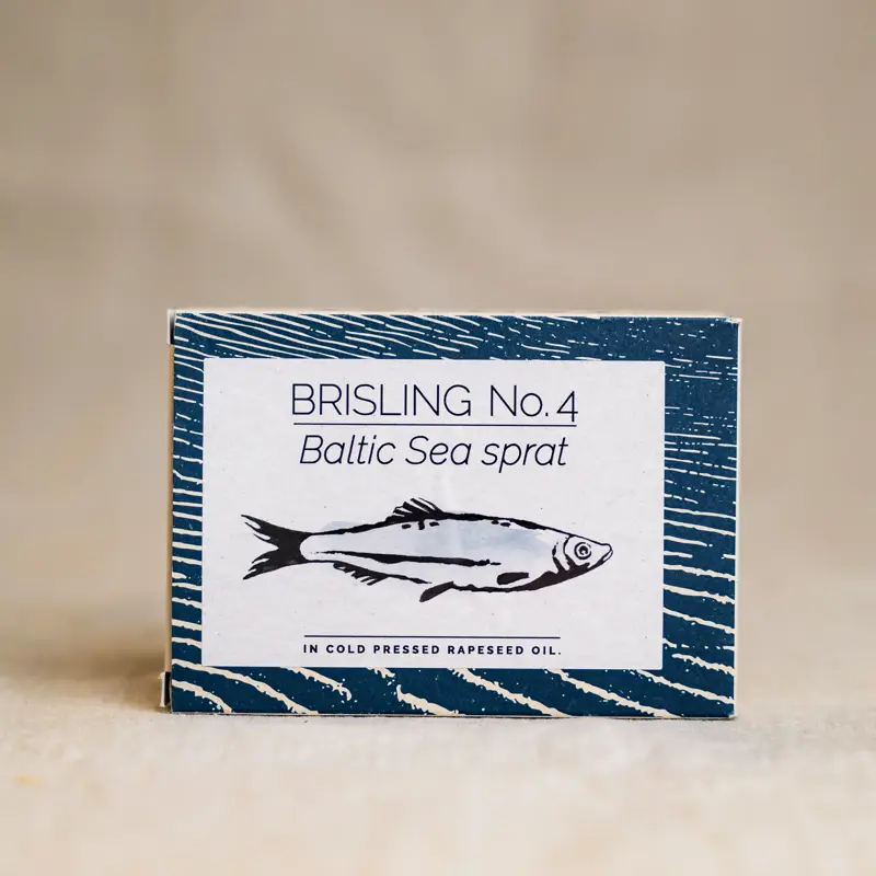 Brisling No.4 – Østersjøbrisling med allehånde og nellik i økologisk rapsolje