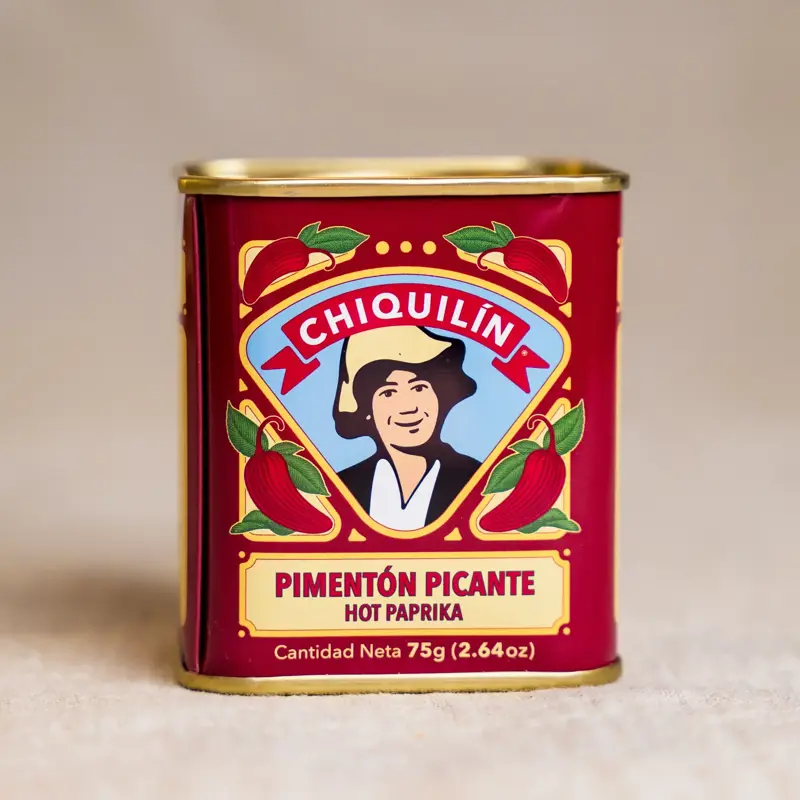 Chiquilín Hot Paprika – Sterkt Spansk Paprikapulver i Metallboks