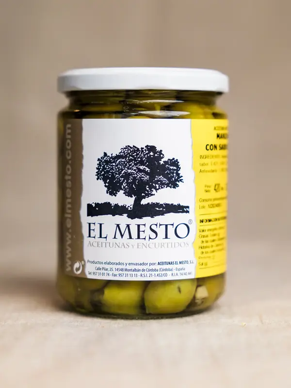 Grønne Manzanilla oliven fra El Mesto i glass fra Pettersen & Co – håndplukket i Córdoba