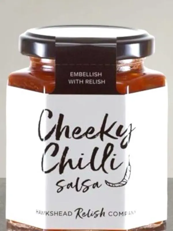 Glass med Cheeky Chilli Salsa 195g – sterk og søt chilisaus